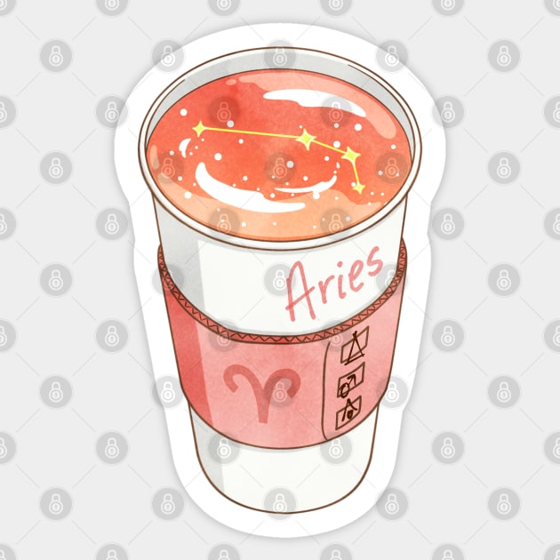 Aries Takeaway Sticker by Avery Ota